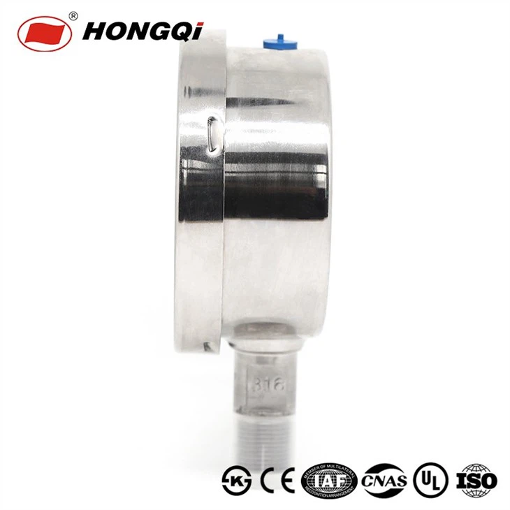Stainless Liquid Filled High Quality Laser Welding Pressure Gauge