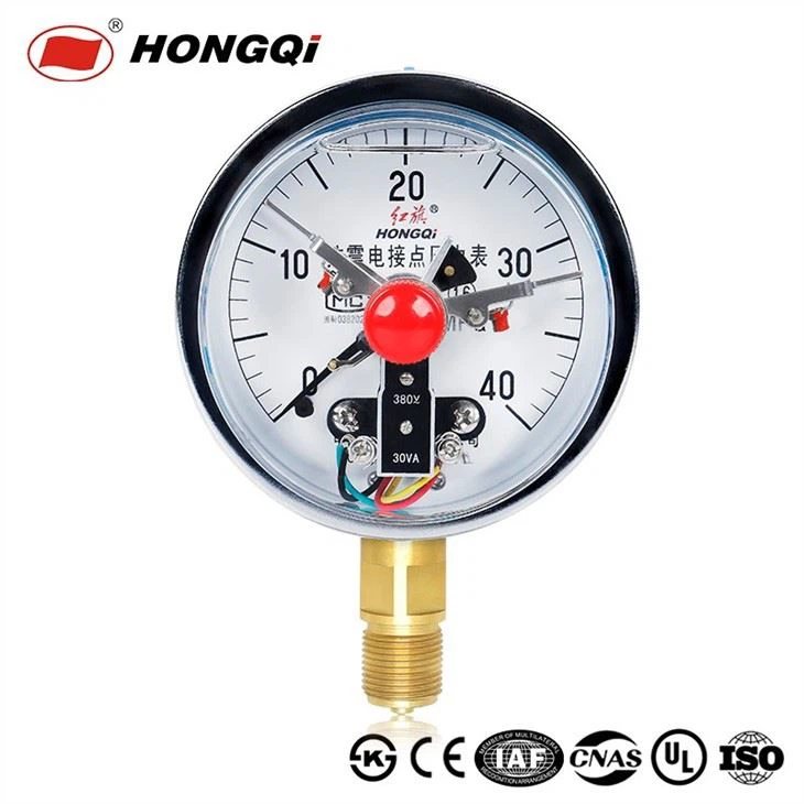 YTNXC-100 Shockproof Electric Contact Pressure Gauge With Sensitive Pointer
